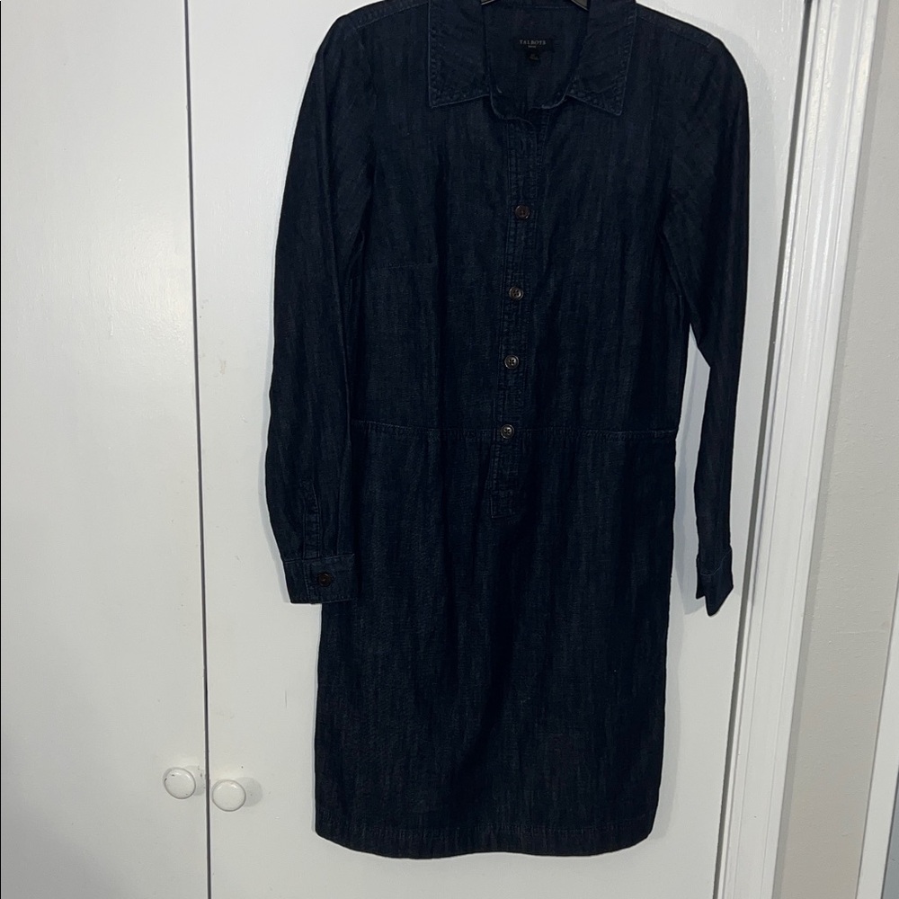 Talbots Dark Blue Long Sleeve Dress